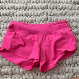 SONIC PINK SHORTS! Super rare, lululemon